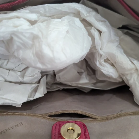 NWT Brahmin Pink and Brown Women's Bag